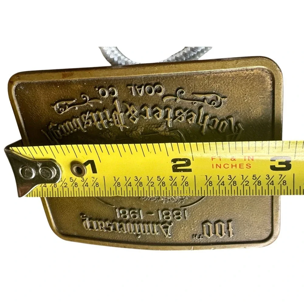 100th Anniversary 1881-1981 Rochester &‎ Pittsburgh Coal Co. Belt Buckle